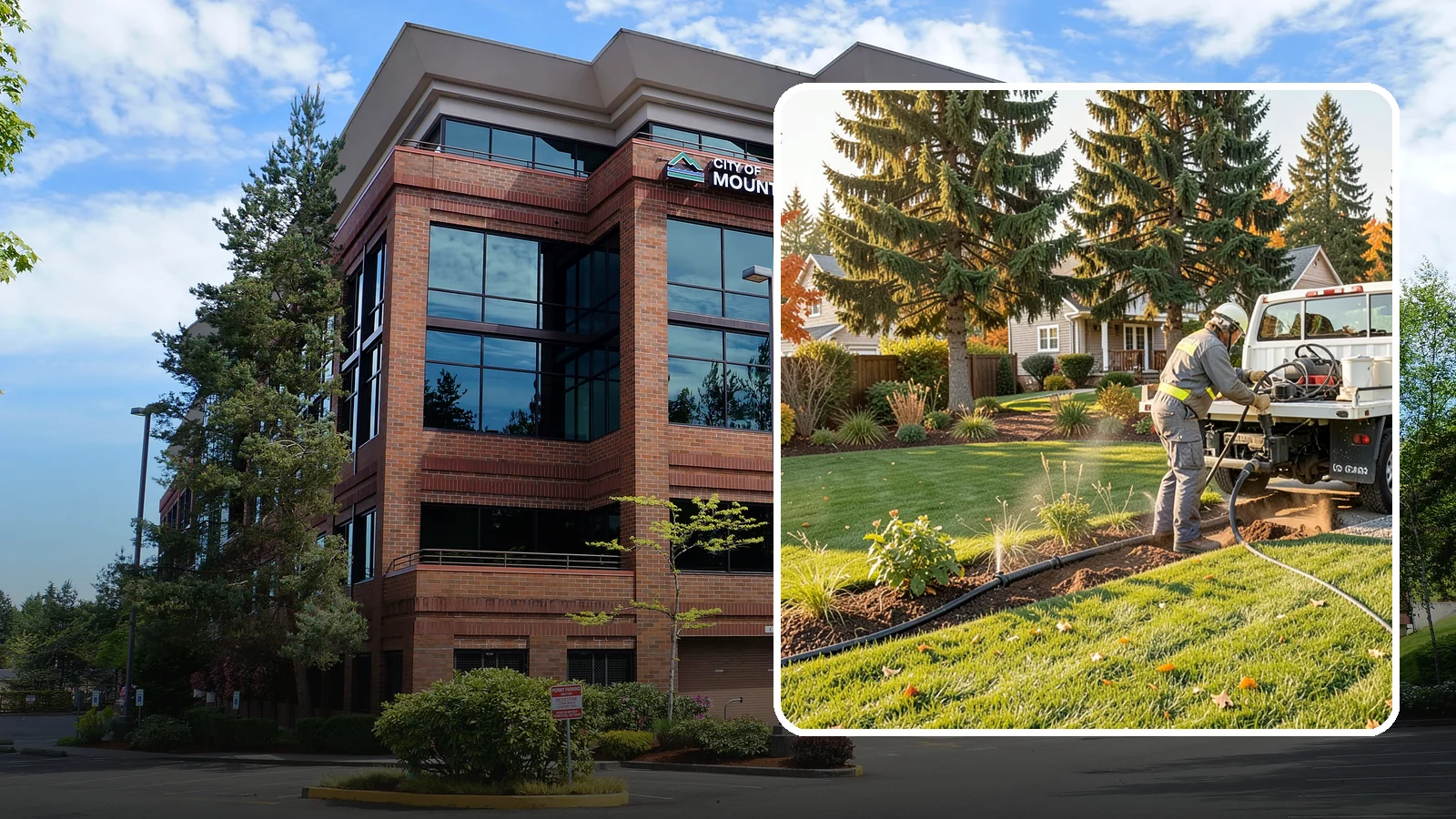 Irrigation Winterization in Mountlake Terrace, Snohomish County, WA - Sprinkler blowout and shutdown that clears water from lines to prevent freeze damage over winter.