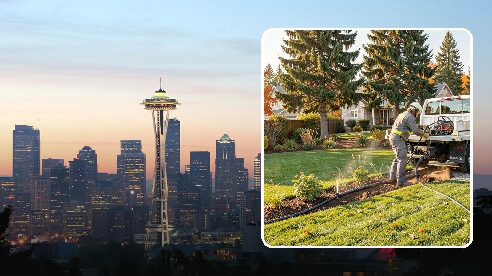 Irrigation Winterization in Seattle, King County, WA - Sprinkler blowout and shutdown that clears water from lines to prevent freeze damage over winter.