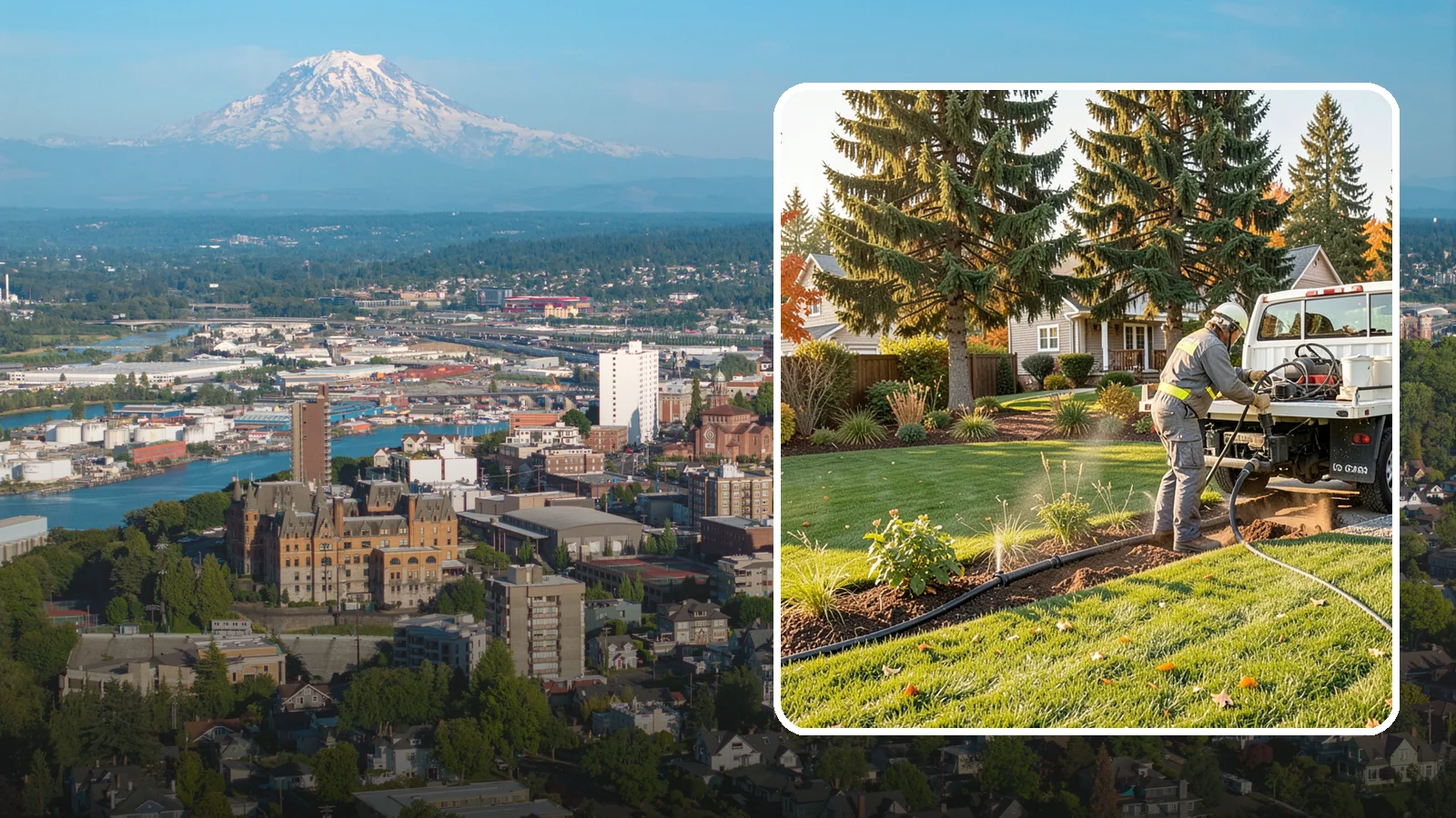 Irrigation Winterization in Tacoma, Pierce County, WA - Sprinkler blowout and shutdown that clears water from lines to prevent freeze damage over winter.