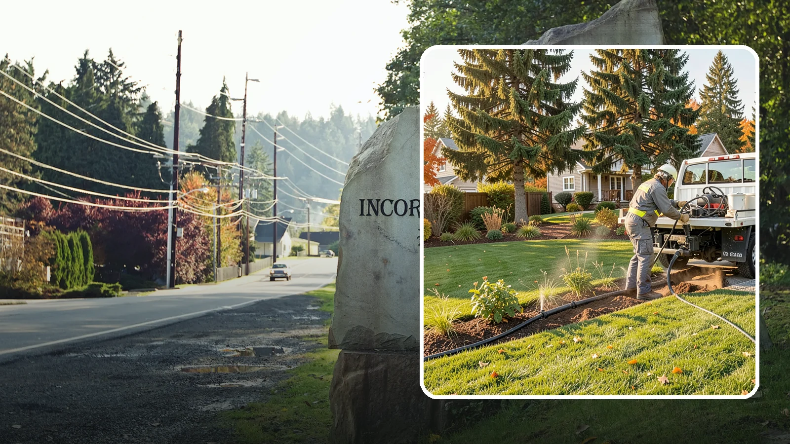 Irrigation Winterization in Wilkeson, Pierce County, WA - Sprinkler blowout and shutdown that clears water from lines to prevent freeze damage over winter.