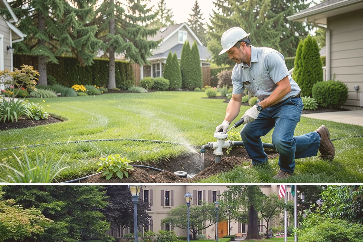 Irrigation Wire Repair in Woodinville, King County, WA - Best in spring or early summer, and repair before winterization so every zone can be shut down properly.