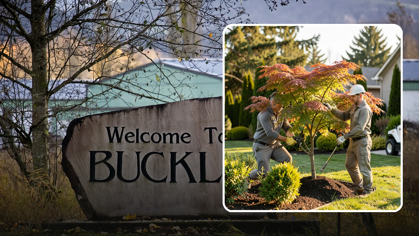 Japanese Maple Pruning in Buckley, Pierce County, WA - Careful, artful pruning that preserves the delicate layered form Japanese maples are prized for.