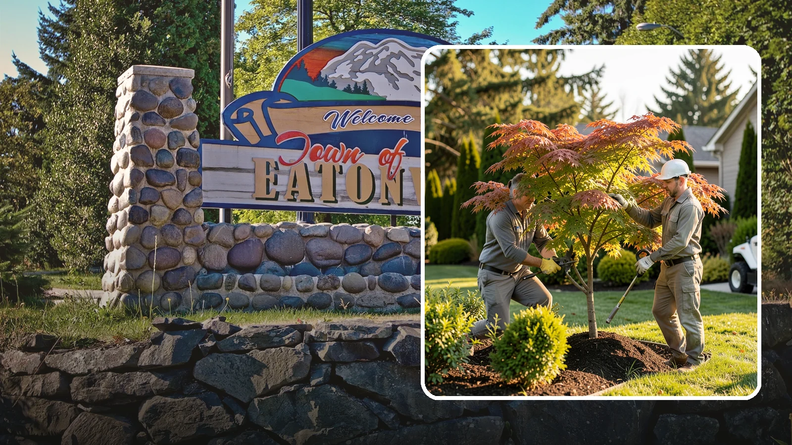 Japanese Maple Pruning in Eatonville, Pierce County, WA - Careful, artful pruning that preserves the delicate layered form Japanese maples are prized for.