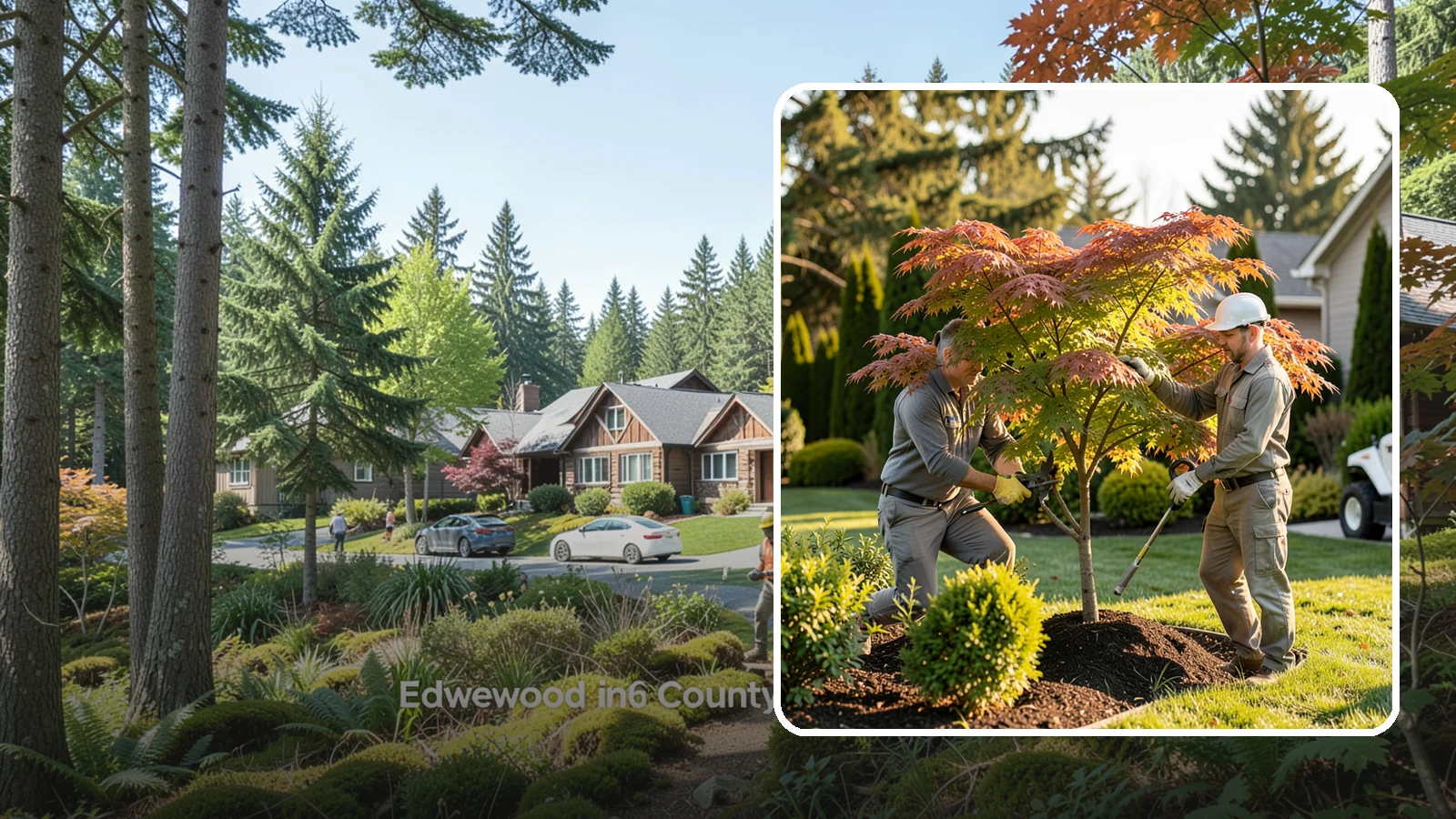 Japanese Maple Pruning in Edgewood, Pierce County, WA - Careful, artful pruning that preserves the delicate layered form Japanese maples are prized for.