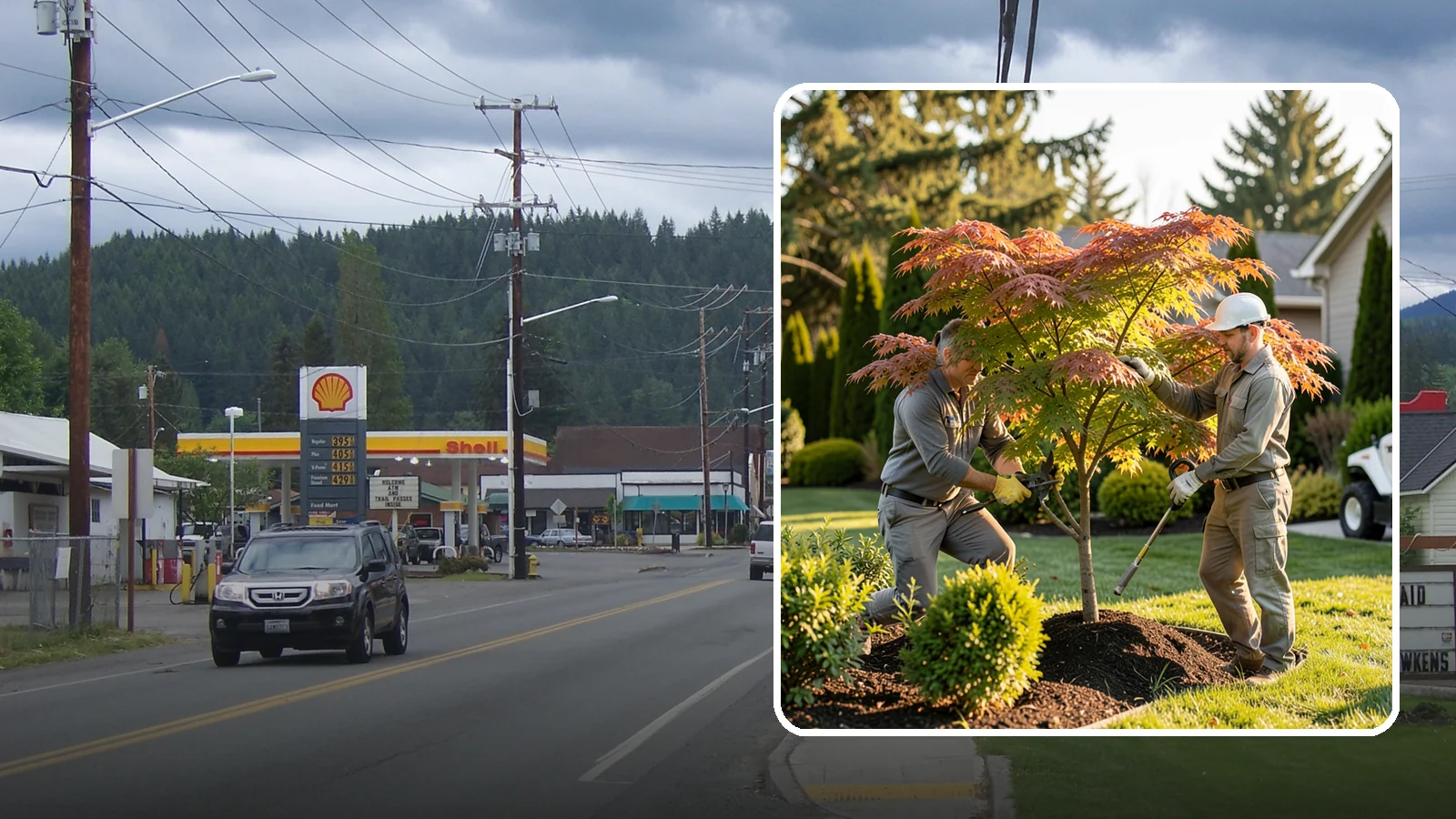 Japanese Maple Pruning in Granite Falls, Snohomish County, WA - Careful, artful pruning that preserves the delicate layered form Japanese maples are prized for.