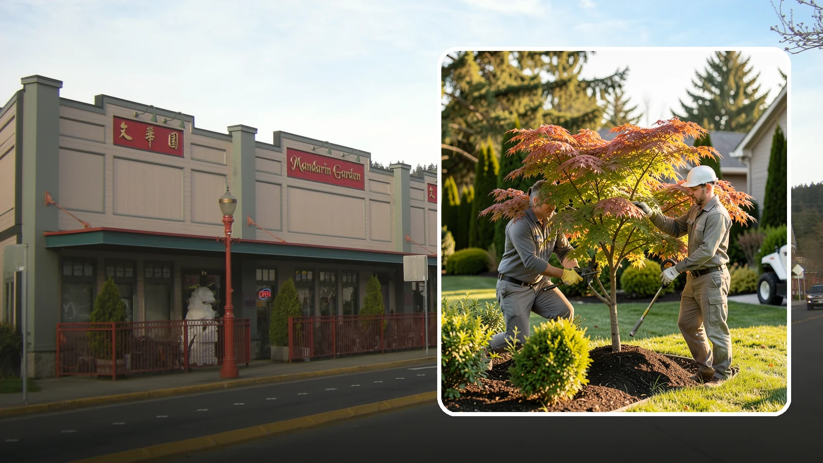 Japanese Maple Pruning in Issaquah, King County, WA - Careful, artful pruning that preserves the delicate layered form Japanese maples are prized for.