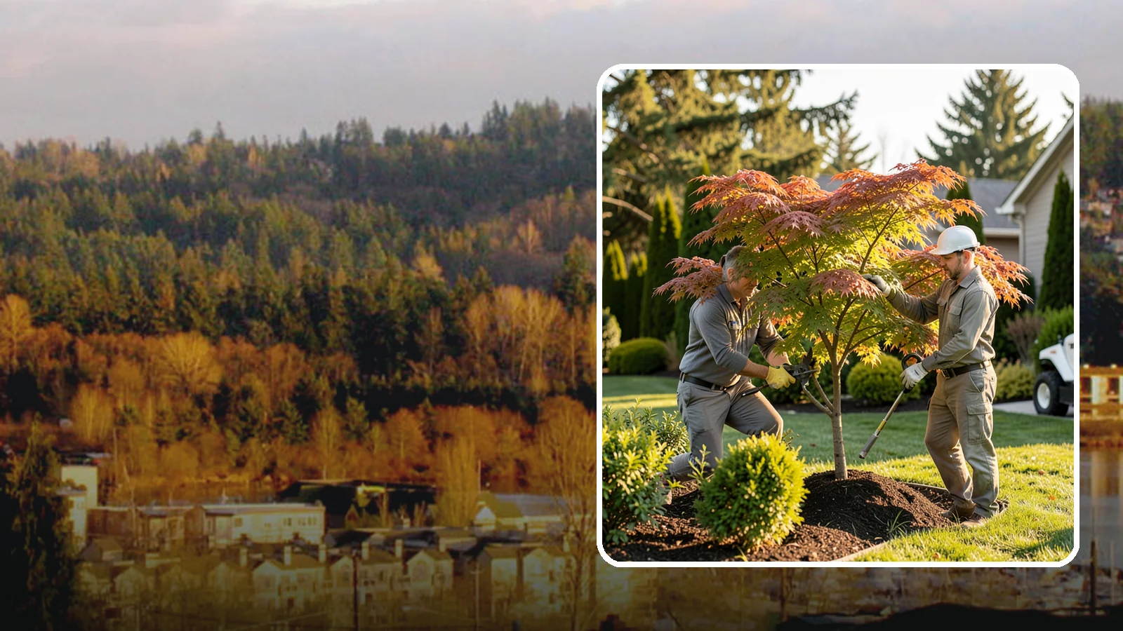 Japanese Maple Pruning in Kenmore, King County, WA - Careful, artful pruning that preserves the delicate layered form Japanese maples are prized for.