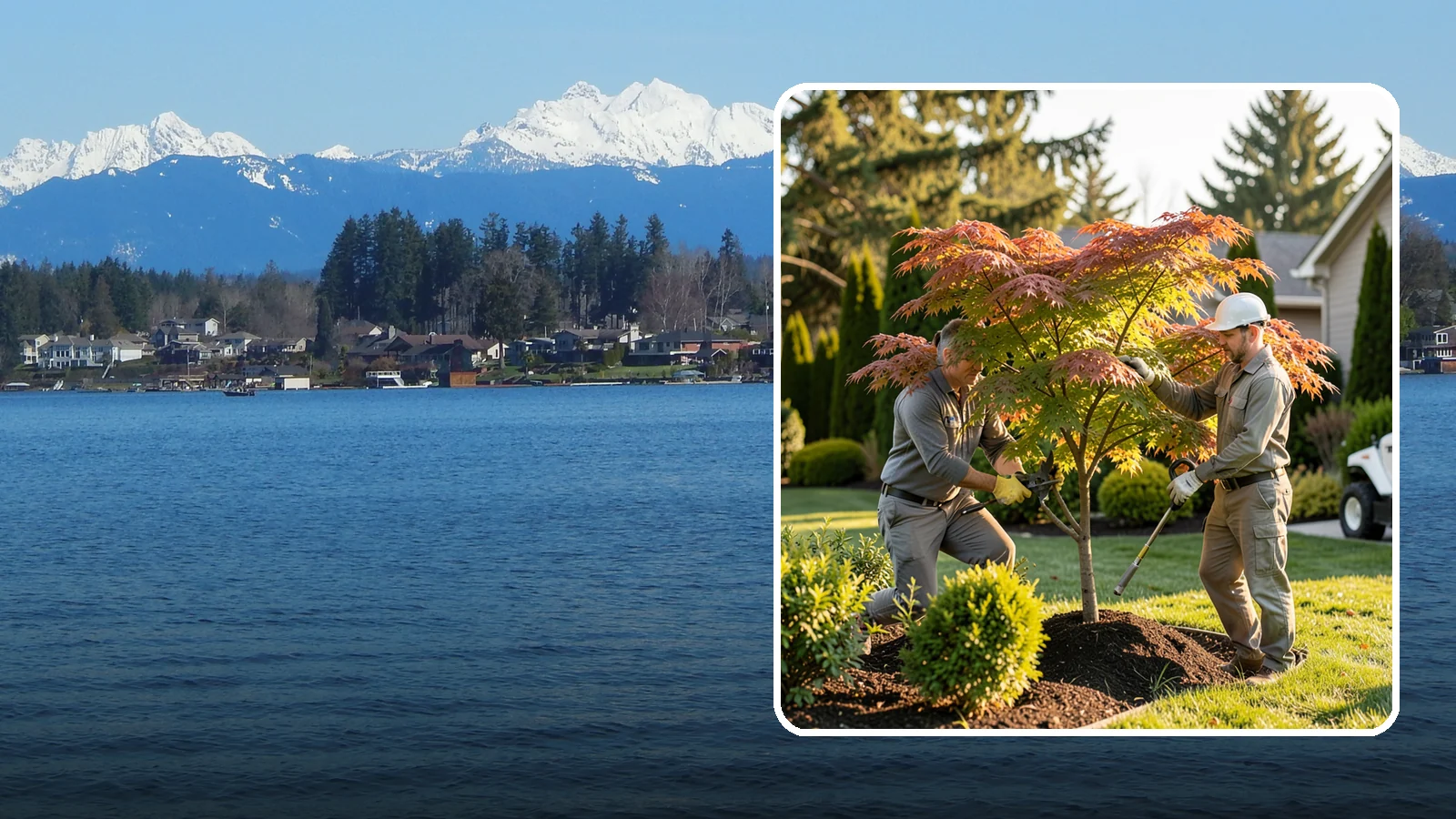 Japanese Maple Pruning in Lake Stevens, Snohomish County, WA - Careful, artful pruning that preserves the delicate layered form Japanese maples are prized for.
