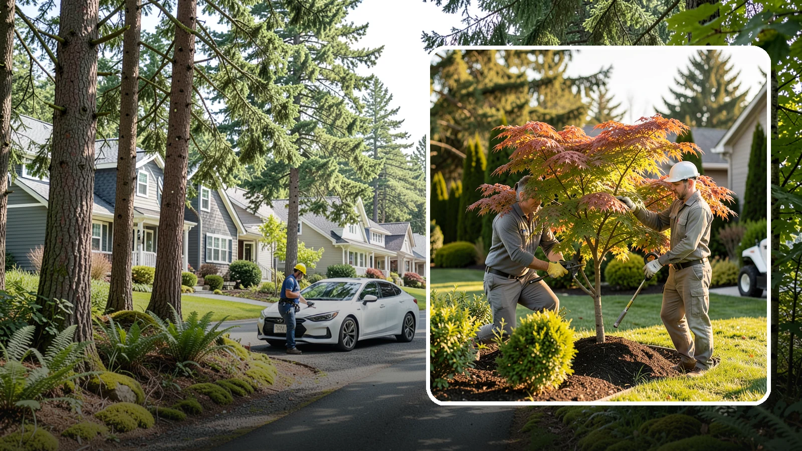 Japanese Maple Pruning in Normandy Park, King County, WA - Careful, artful pruning that preserves the delicate layered form Japanese maples are prized for.