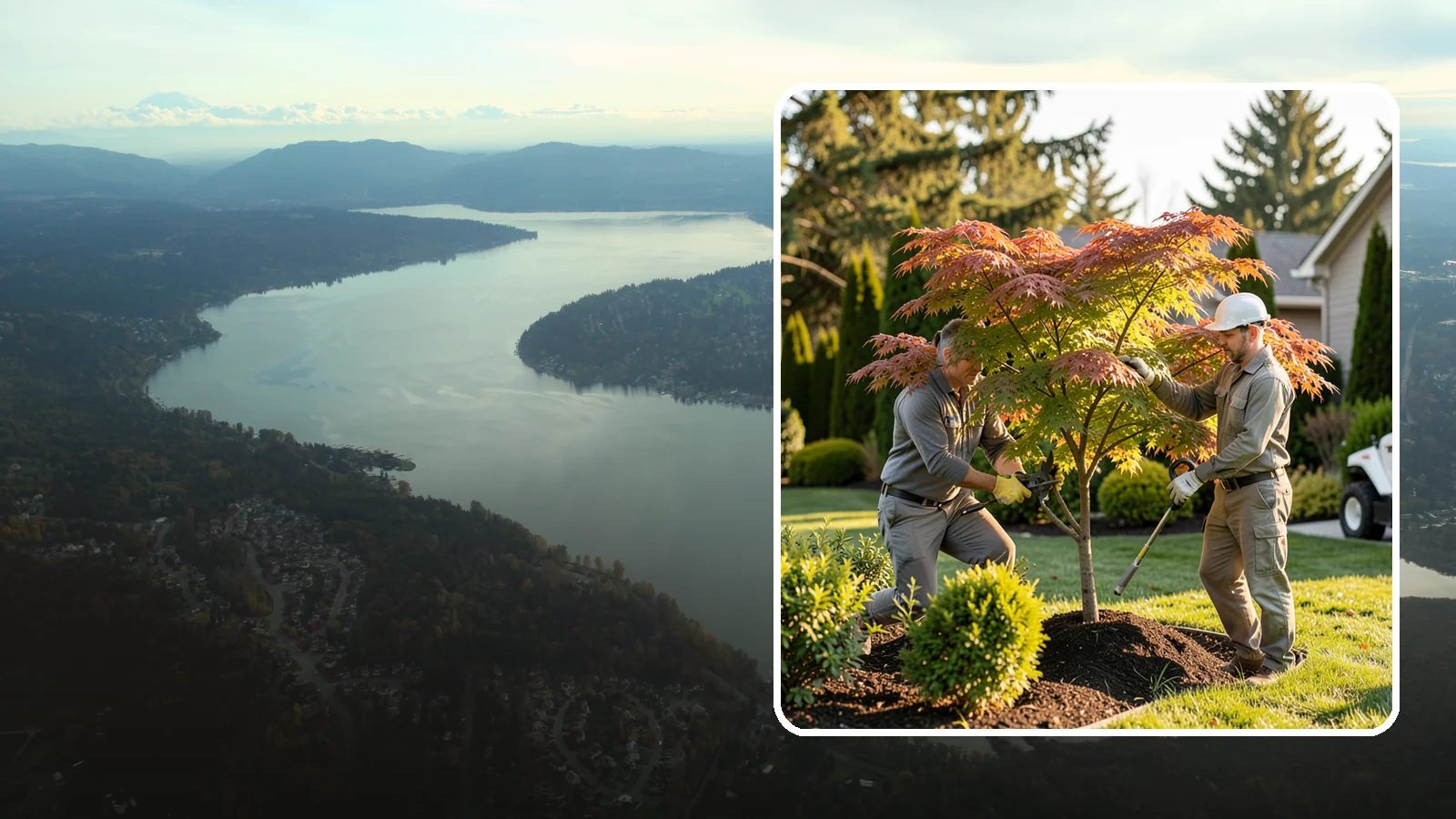 Japanese Maple Pruning in Sammamish, King County, WA - Careful, artful pruning that preserves the delicate layered form Japanese maples are prized for.