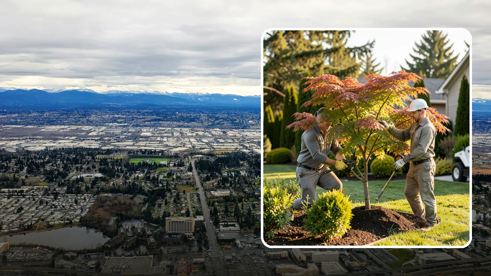 Japanese Maple Pruning in SeaTac, King County, WA - Careful, artful pruning that preserves the delicate layered form Japanese maples are prized for.