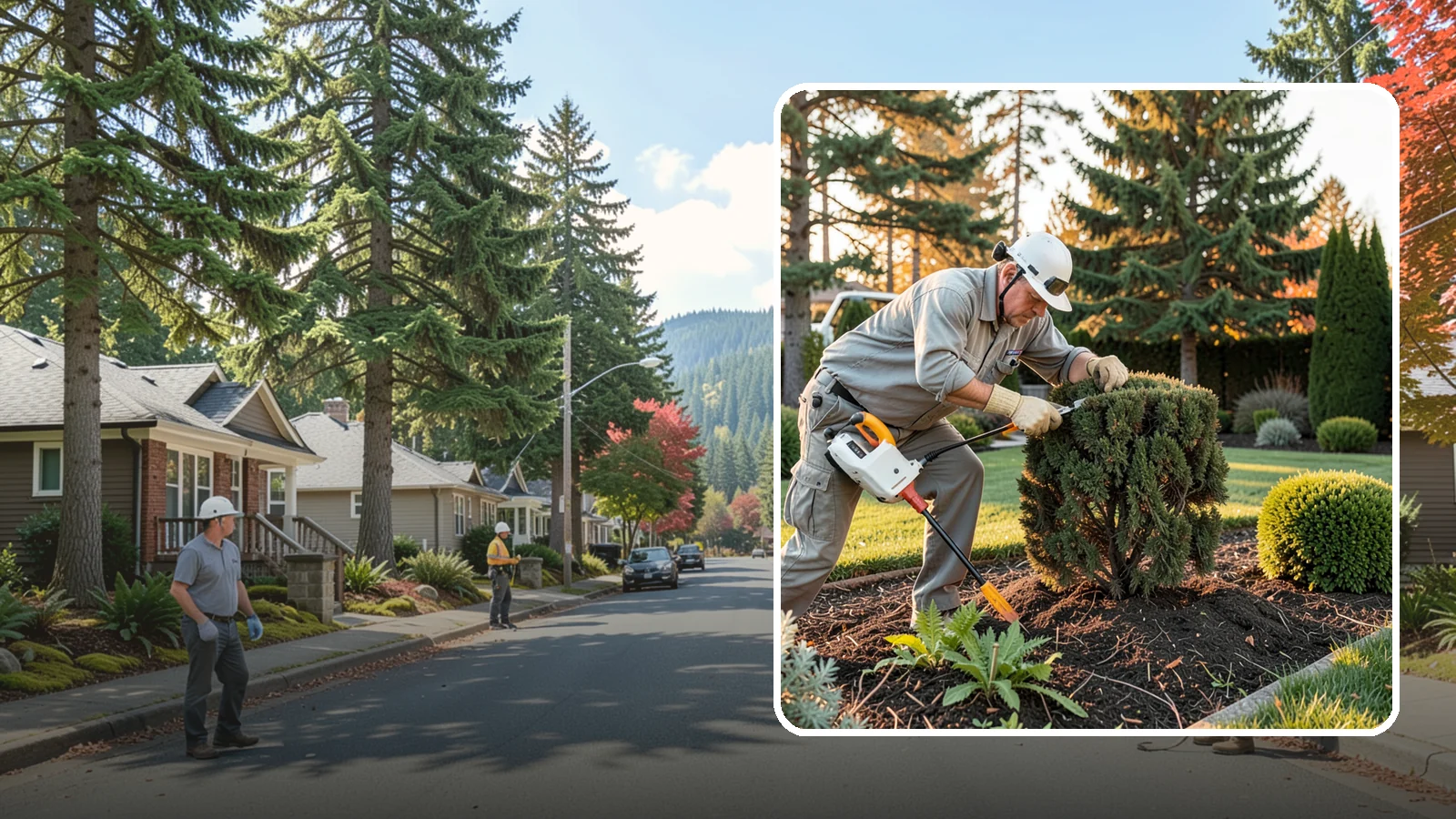 Juniper Pruning in Hunts Point, King County, WA - Careful selective pruning of junipers that respects their no-regrowth-from-old-wood habit to maintain shape and health.