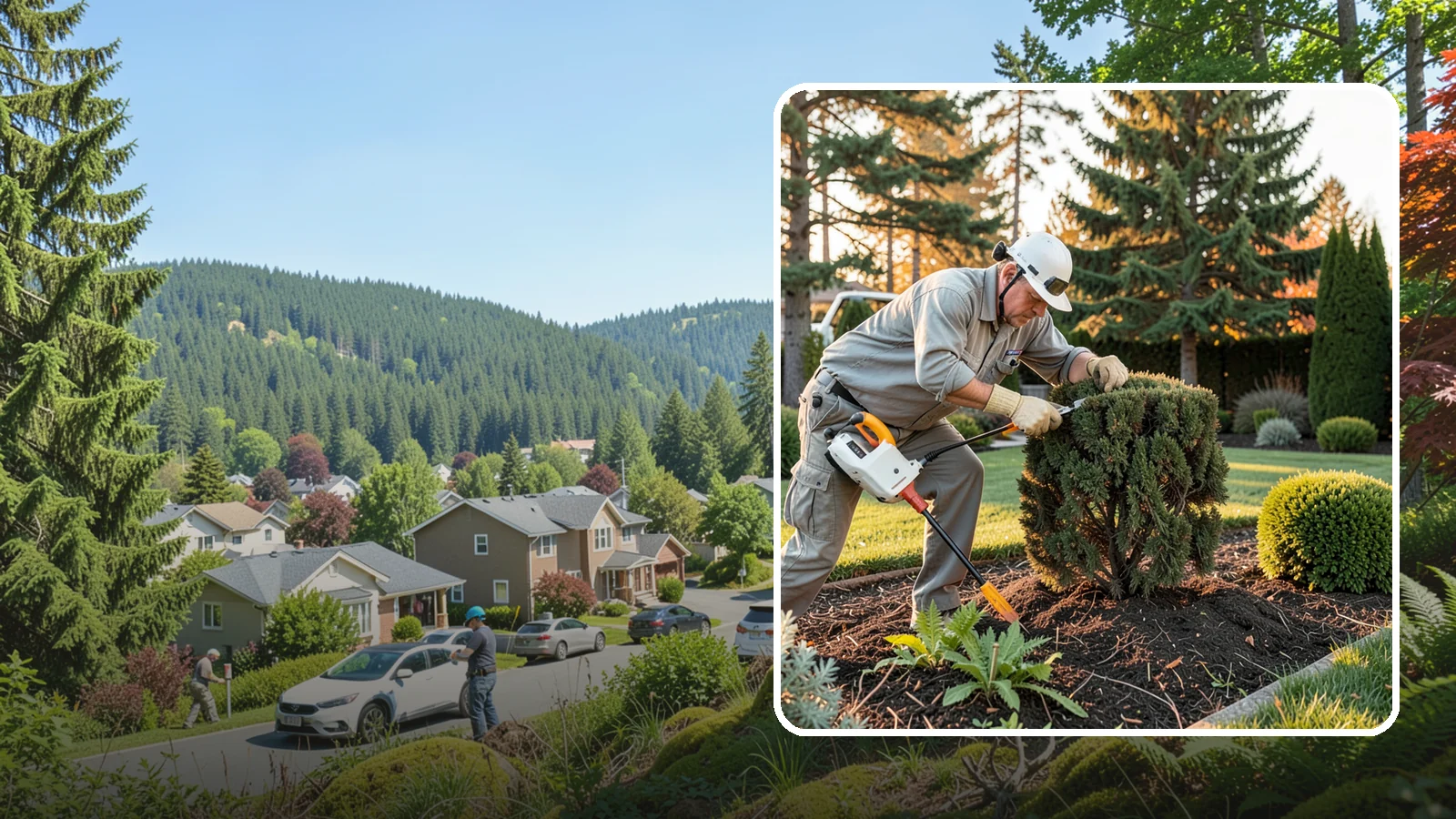 Juniper Pruning in Index, Snohomish County, WA - Careful selective pruning of junipers that respects their no-regrowth-from-old-wood habit to maintain shape and health.