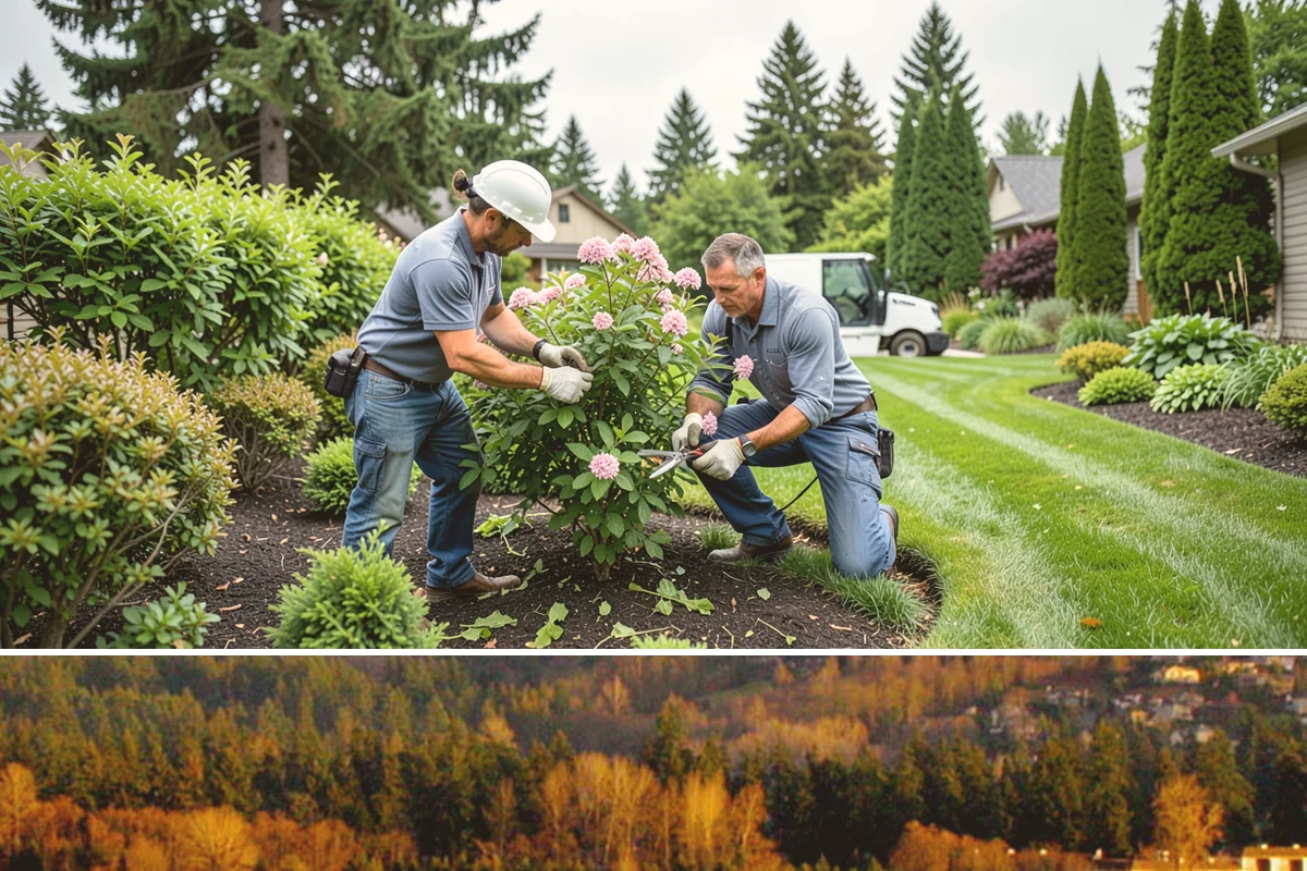 Juniper Pruning in Kenmore, King County, WA - In Western Washington, prune junipers in late winter to early spring, cutting only into green growth since they will not resprout...