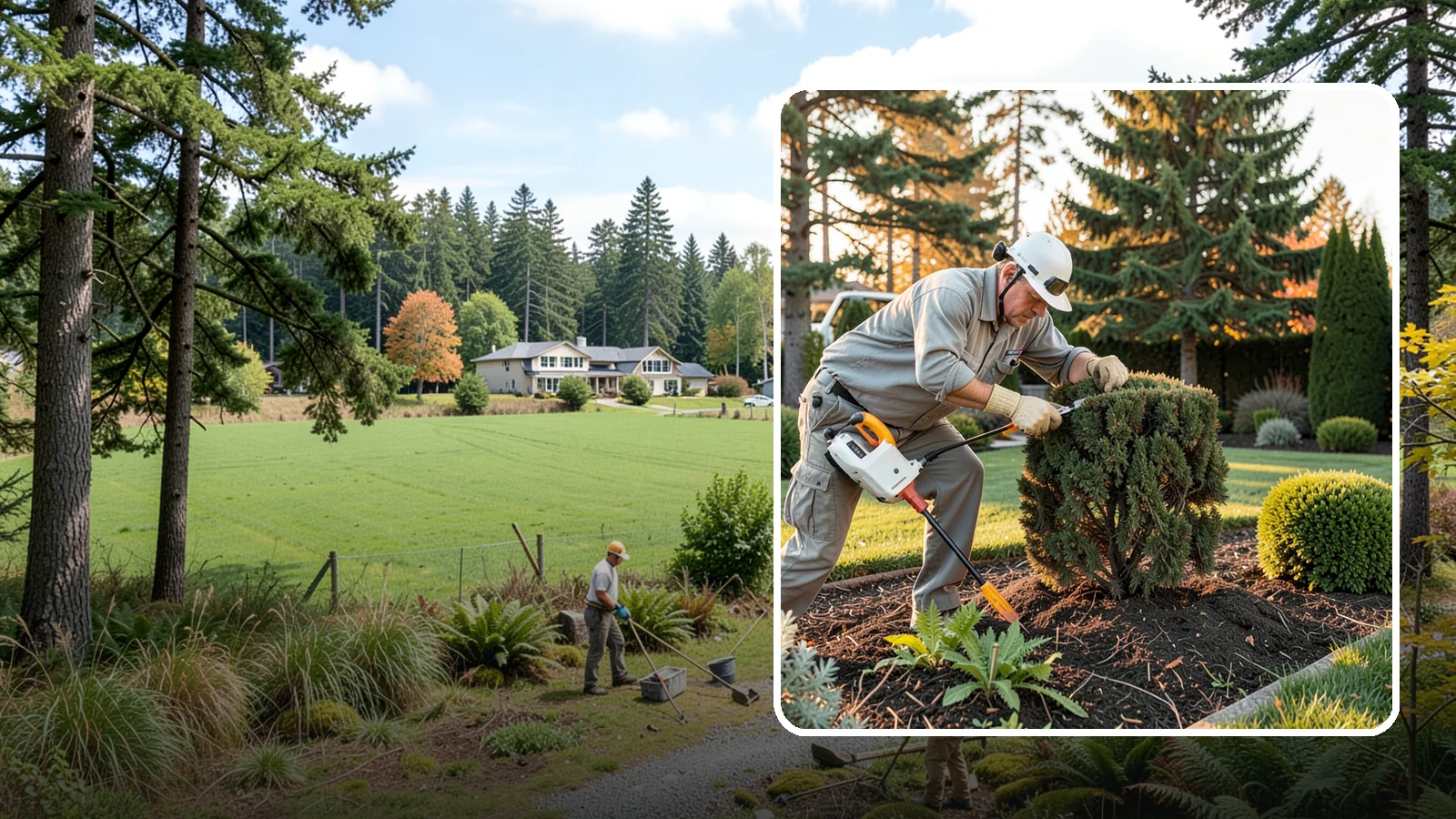 Juniper Pruning in Lyman, Skagit County, WA - Careful selective pruning of junipers that respects their no-regrowth-from-old-wood habit to maintain shape and health.