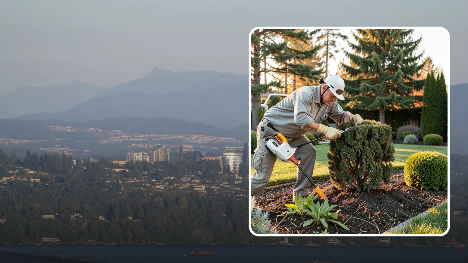 Juniper Pruning in Medina, King County, WA - Careful selective pruning of junipers that respects their no-regrowth-from-old-wood habit to maintain shape and health.