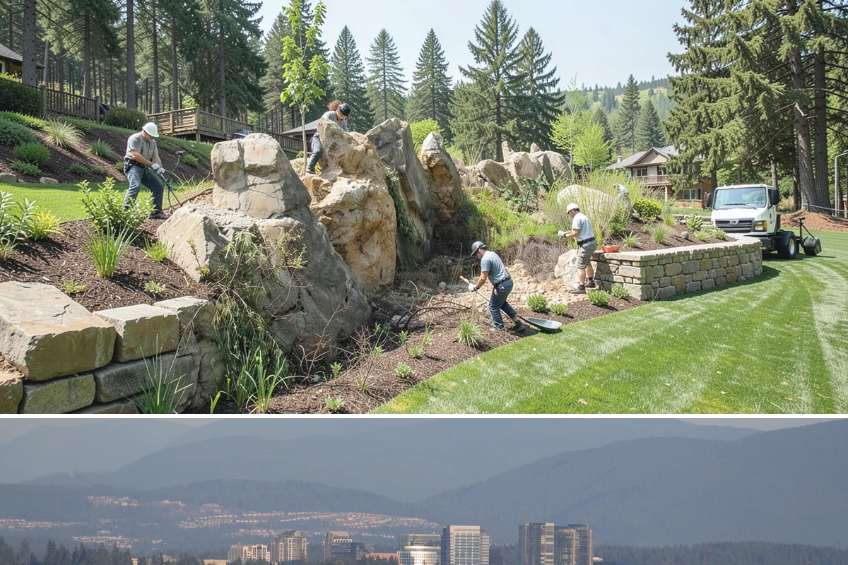 Juniper Pruning in Medina, King County, WA - In Western Washington, prune junipers in late winter to early spring, cutting only into green growth since they will not resprout...