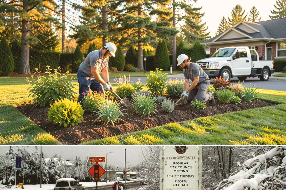 Juniper Pruning in Newcastle, King County, WA - In Western Washington, prune junipers in late winter to early spring, cutting only into green growth since they will not resprout...