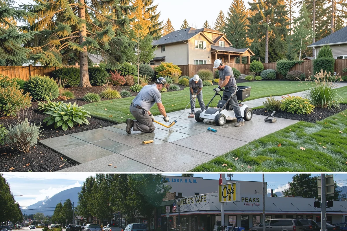 Juniper Pruning in North Bend, King County, WA - In Western Washington, prune junipers in late winter to early spring, cutting only into green growth since they will not resprout...
