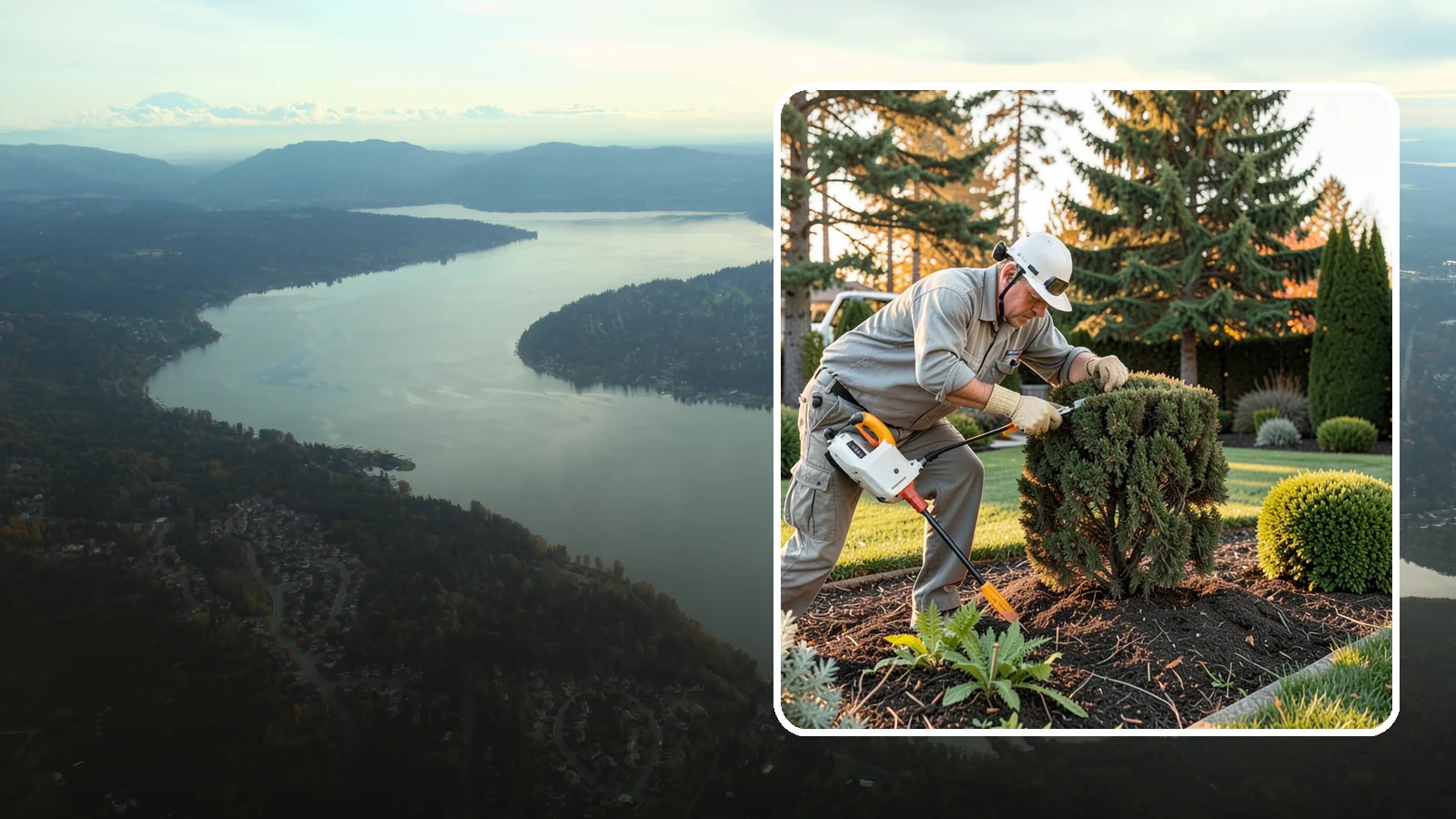 Juniper Pruning in Sammamish, King County, WA - Careful selective pruning of junipers that respects their no-regrowth-from-old-wood habit to maintain shape and health.