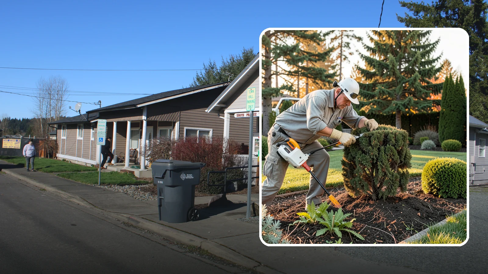 Juniper Pruning in South Prairie, Pierce County, WA - Careful selective pruning of junipers that respects their no-regrowth-from-old-wood habit to maintain shape and health.