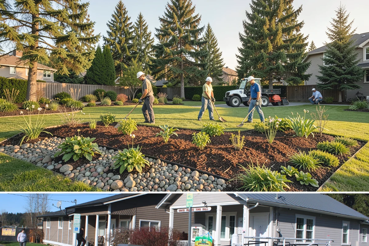 Juniper Pruning in South Prairie, Pierce County, WA - In Western Washington, prune junipers in late winter to early spring, cutting only into green growth since they will not resprout...