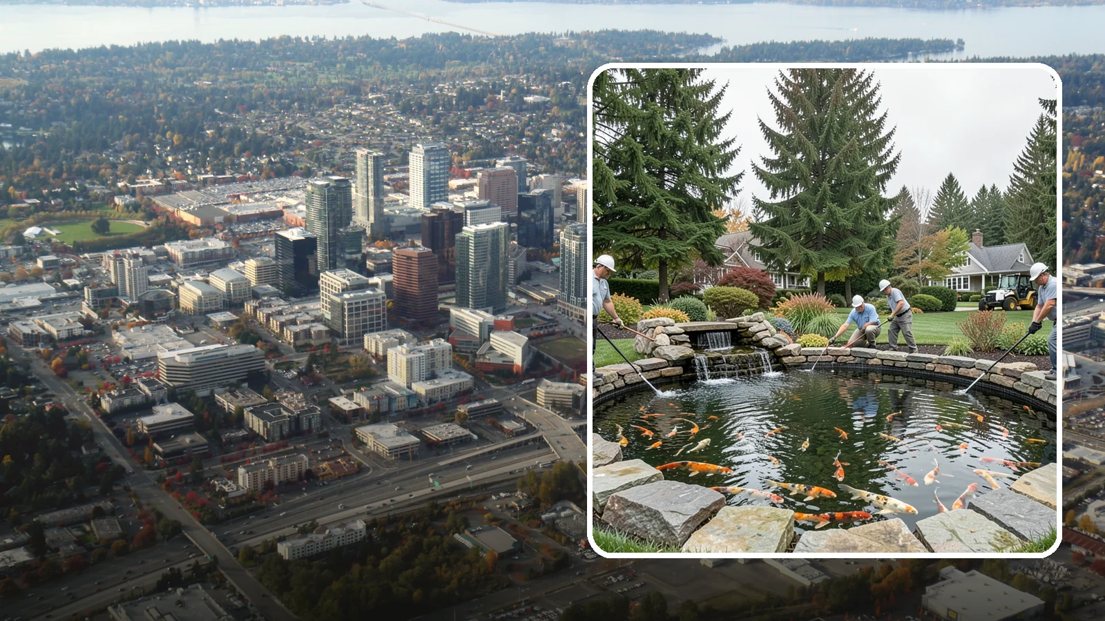 Koi Pond Installation in Bellevue, King County, WA - Purpose-built koi ponds with the depth, filtration, and aeration that keep koi healthy and thriving.