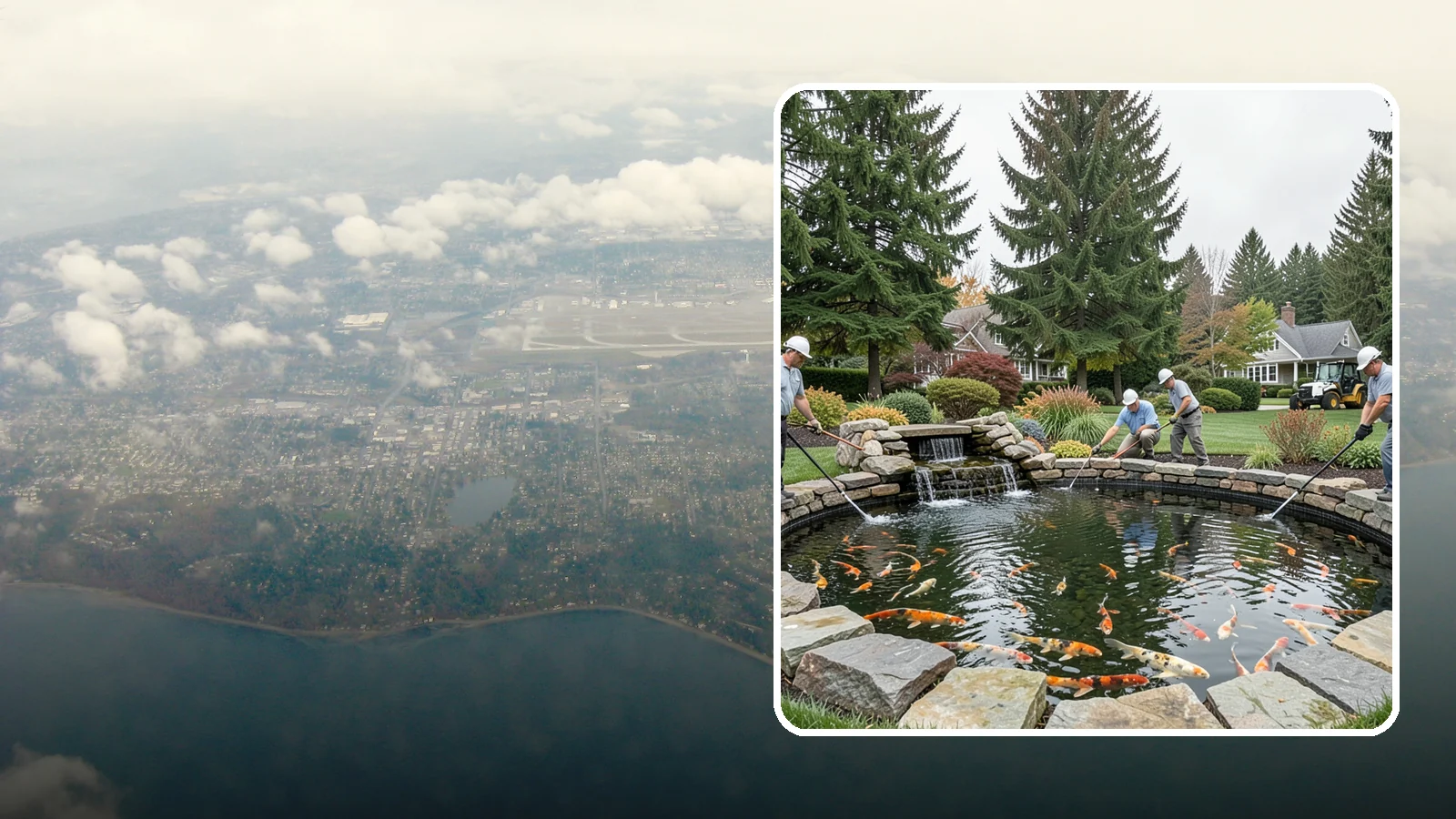 Koi Pond Installation in Burien, King County, WA - Purpose-built koi ponds with the depth, filtration, and aeration that keep koi healthy and thriving.