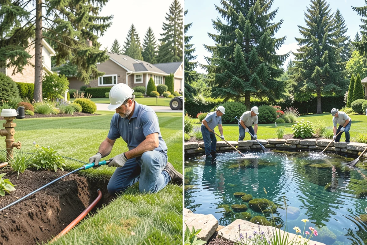 Koi Pond Installation in Carnation, King County, WA - Design the koi pond size and depth