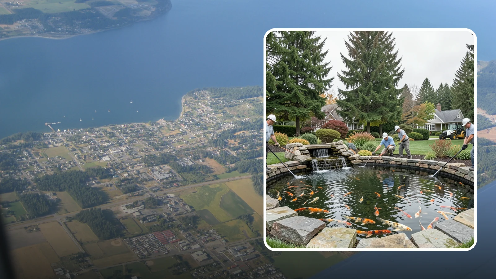 Koi Pond Installation in Coupeville, Island County, WA - Purpose-built koi ponds with the depth, filtration, and aeration that keep koi healthy and thriving.