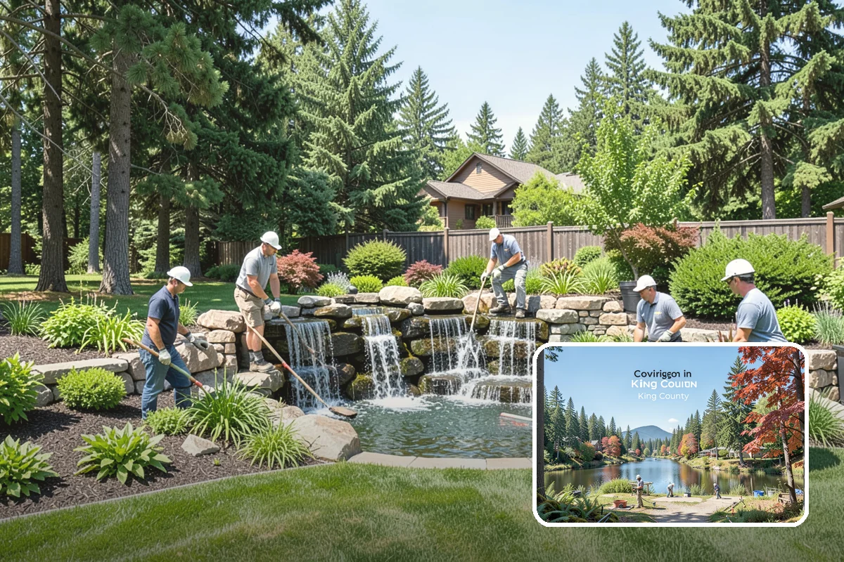 Koi Pond Installation in Covington, King County, WA - Built specifically for healthy koi