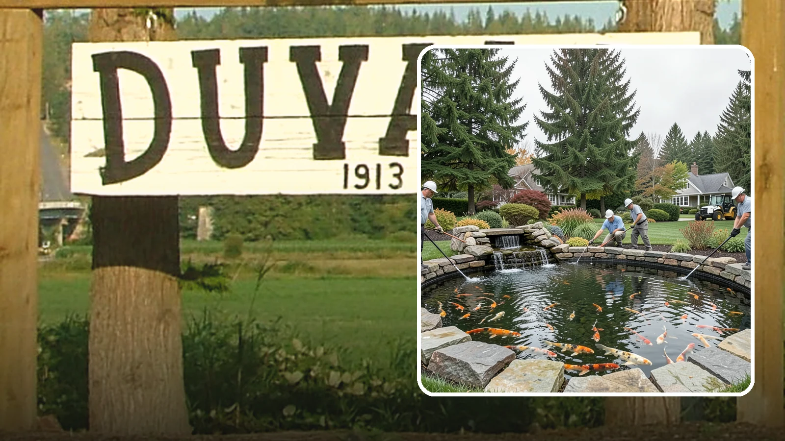 Koi Pond Installation in Duvall, King County, WA - Purpose-built koi ponds with the depth, filtration, and aeration that keep koi healthy and thriving.