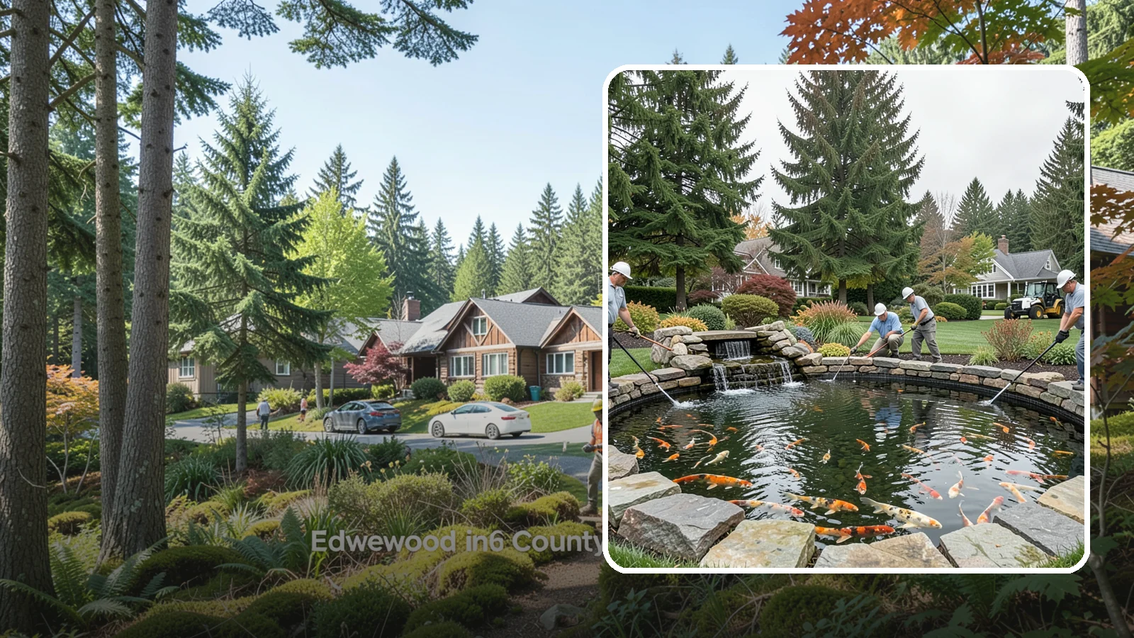 Koi Pond Installation in Edgewood, Pierce County, WA - Purpose-built koi ponds with the depth, filtration, and aeration that keep koi healthy and thriving.