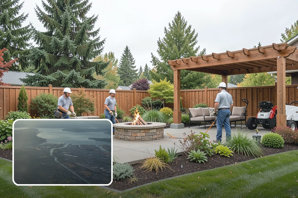 Koi Pond Installation in Fife, Pierce County, WA - Built specifically for healthy koi