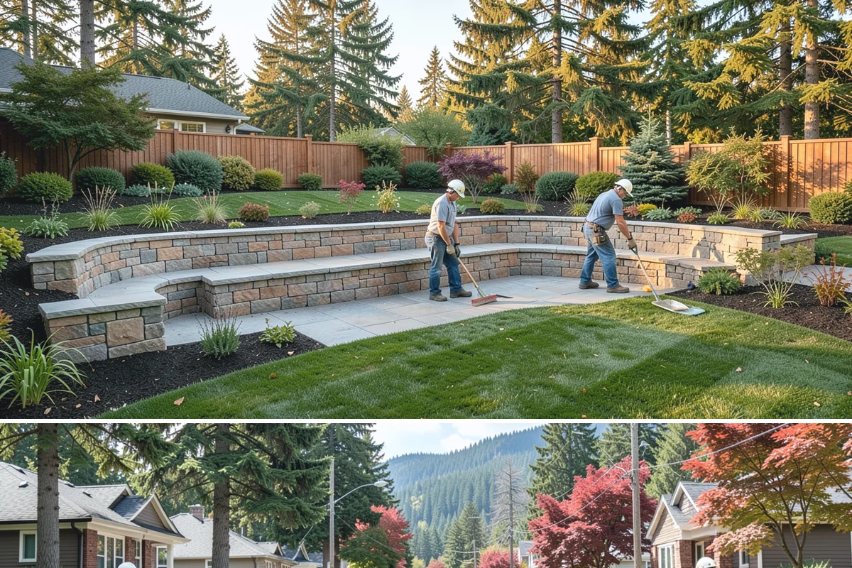 Koi Pond Installation in Hunts Point, King County, WA - Best built spring through summer for cycling before winter.