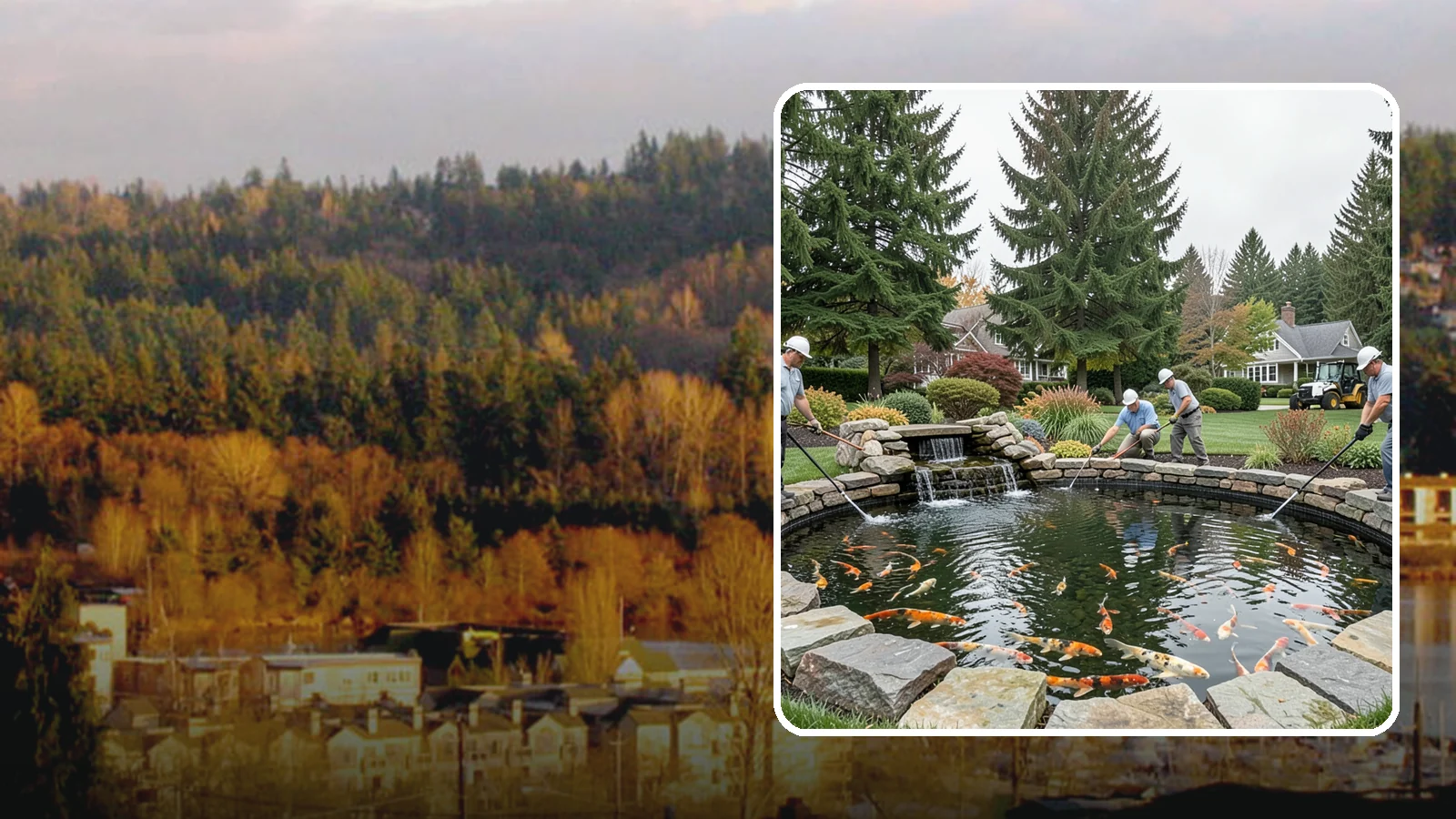 Koi Pond Installation in Kenmore, King County, WA - Purpose-built koi ponds with the depth, filtration, and aeration that keep koi healthy and thriving.
