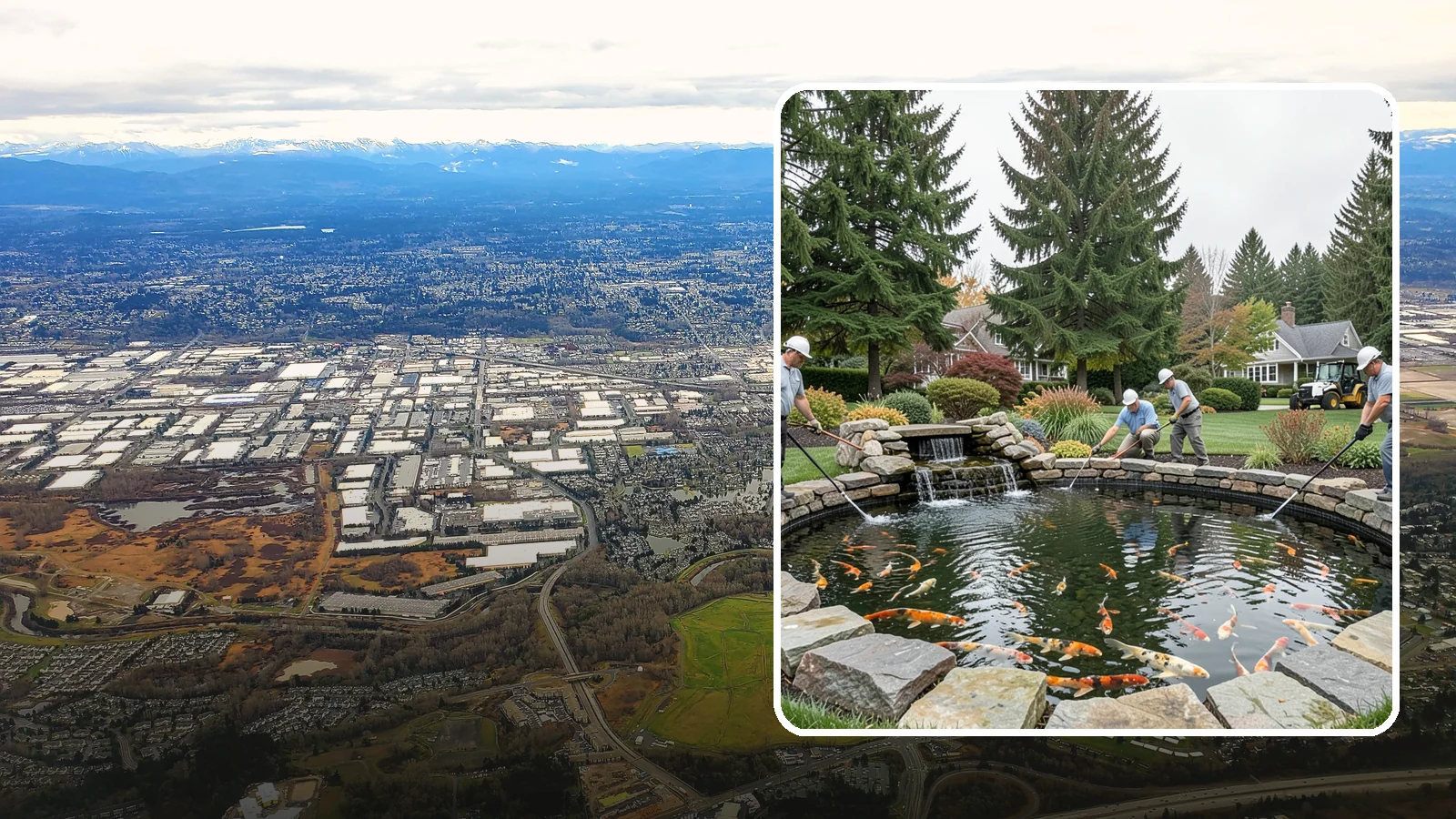 Koi Pond Installation in Kent, King County, WA - Purpose-built koi ponds with the depth, filtration, and aeration that keep koi healthy and thriving.