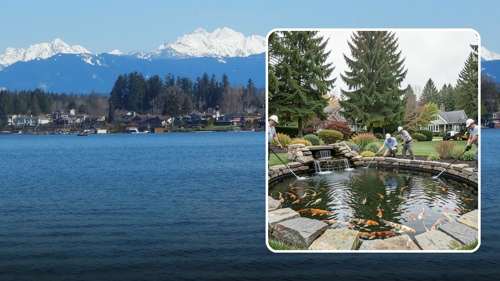 Koi Pond Installation in Lake Stevens, Snohomish County, WA - Purpose-built koi ponds with the depth, filtration, and aeration that keep koi healthy and thriving.