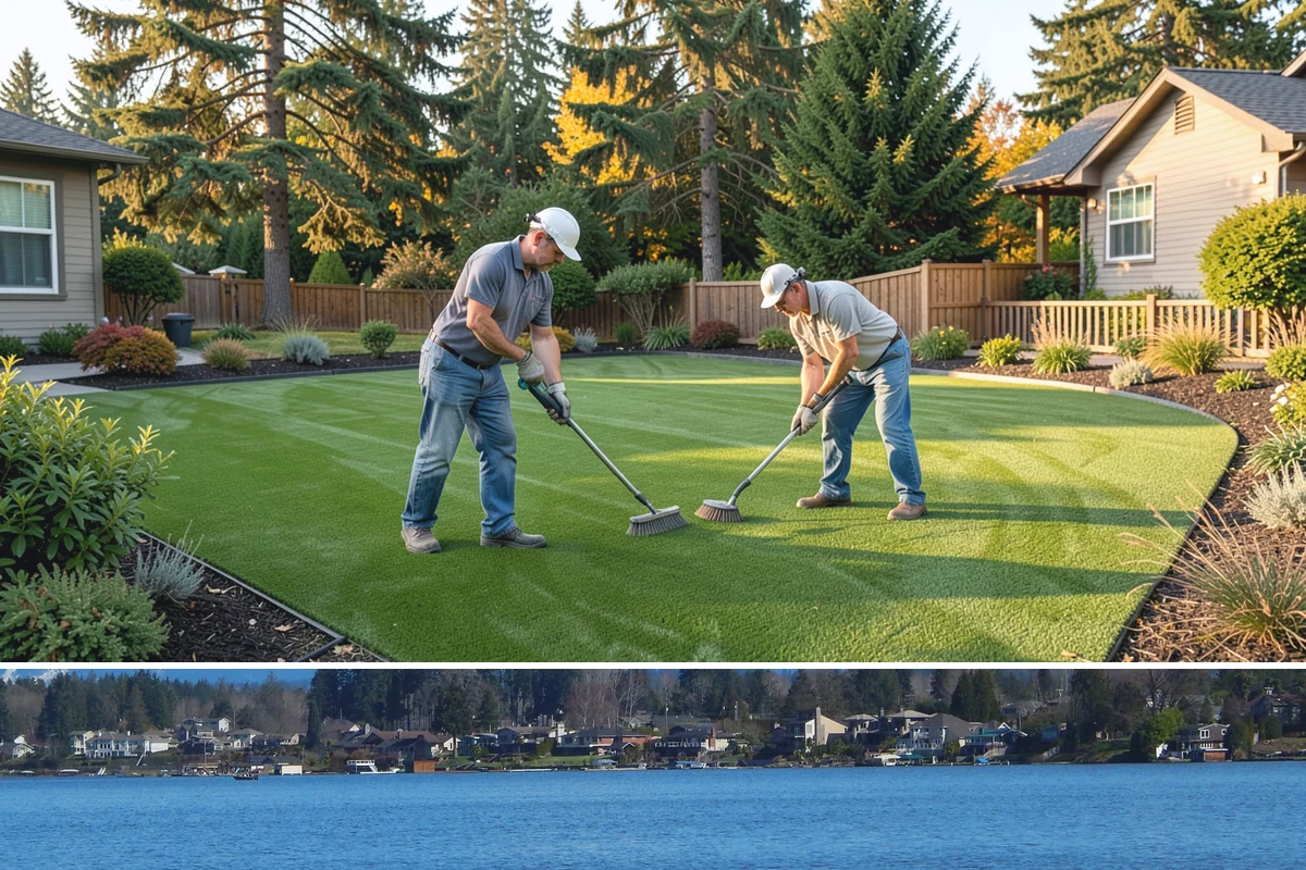 Koi Pond Installation in Lake Stevens, Snohomish County, WA - Best built spring through summer for cycling before winter.