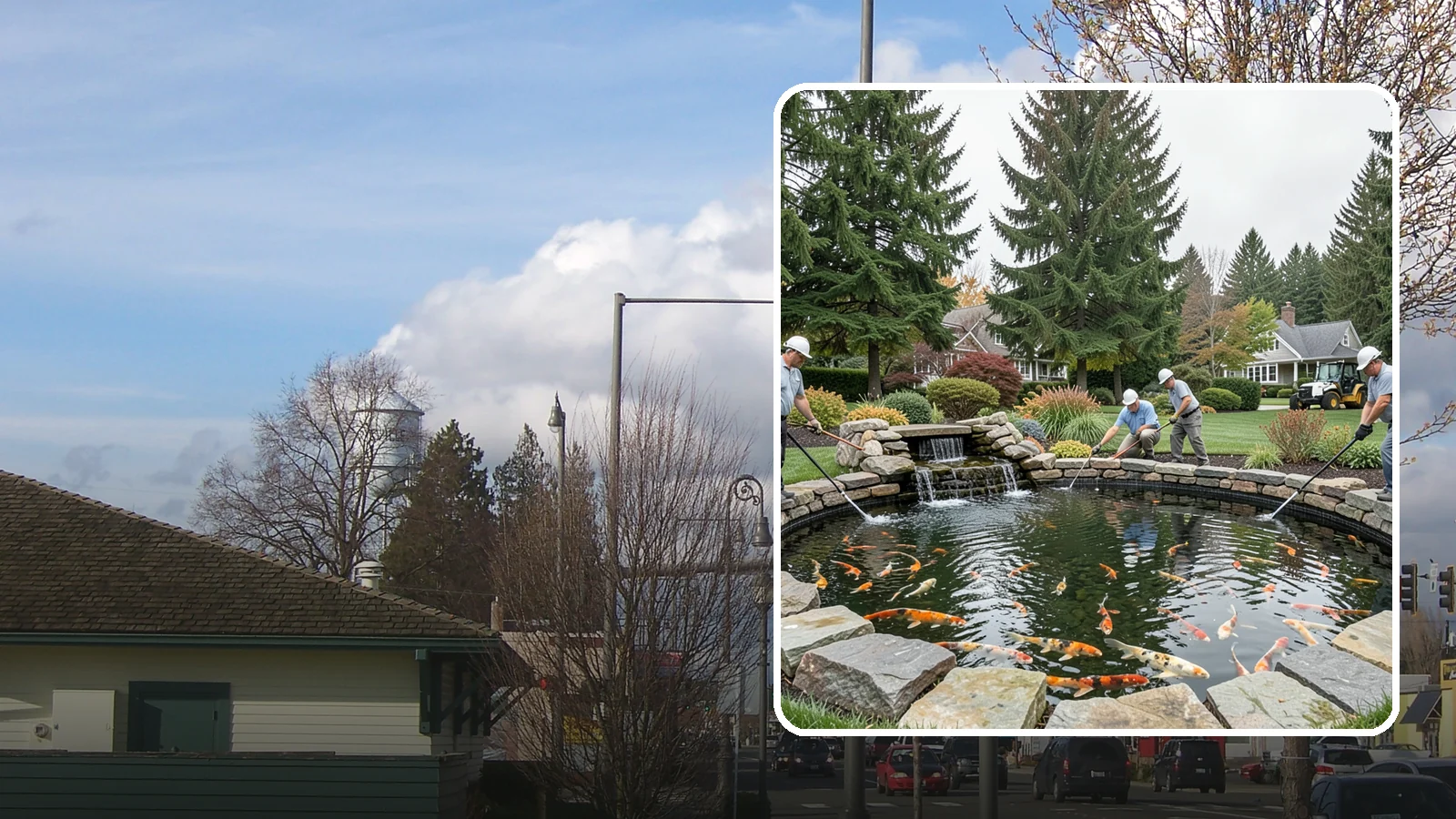 Koi Pond Installation in Marysville, Snohomish County, WA - Purpose-built koi ponds with the depth, filtration, and aeration that keep koi healthy and thriving.