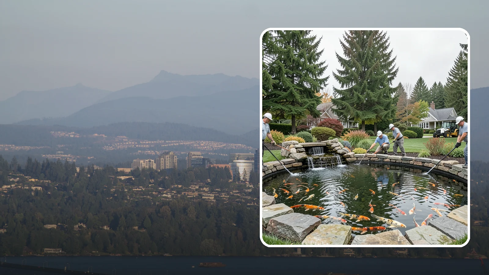 Koi Pond Installation in Medina, King County, WA - Purpose-built koi ponds with the depth, filtration, and aeration that keep koi healthy and thriving.