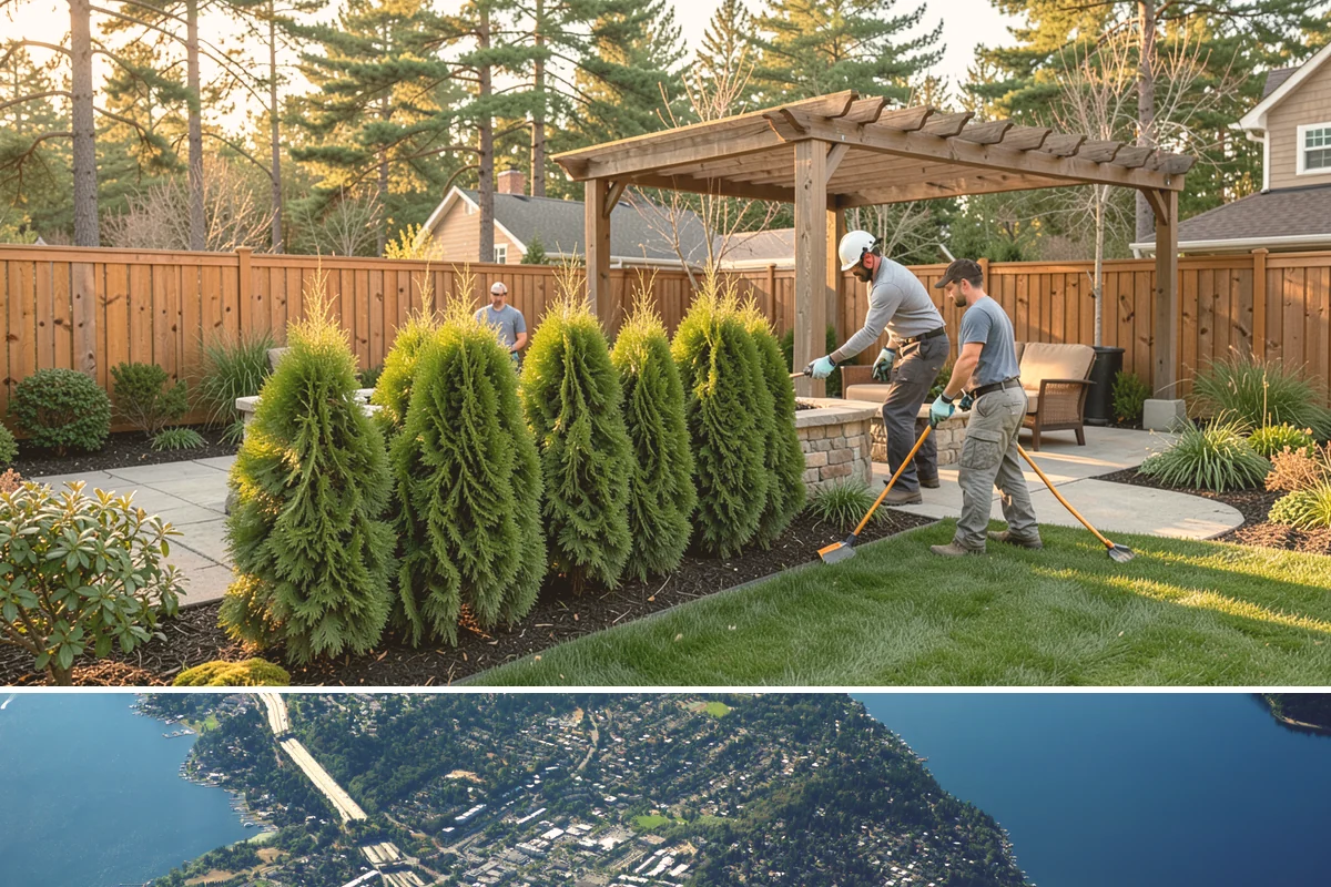 Koi Pond Installation in Mercer Island, King County, WA - Best built spring through summer for cycling before winter.