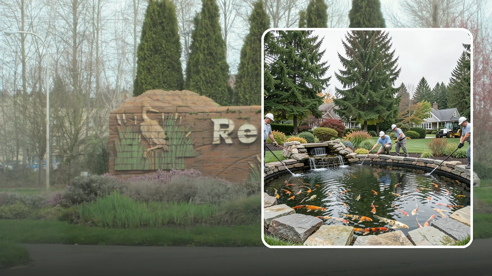 Koi Pond Installation in Renton, King County, WA - Purpose-built koi ponds with the depth, filtration, and aeration that keep koi healthy and thriving.