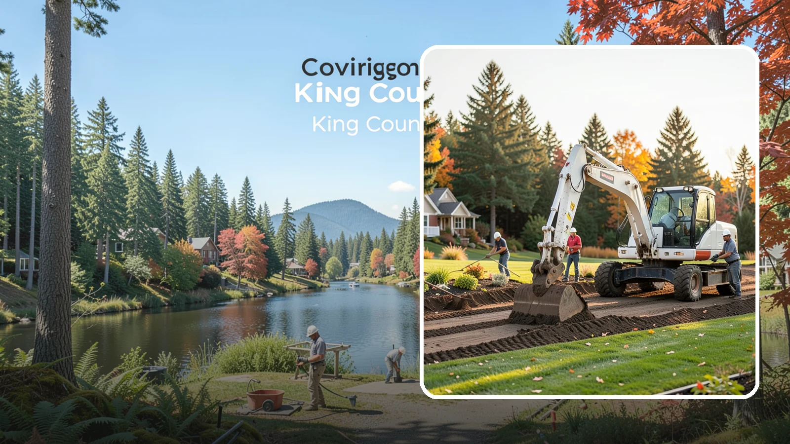 Land Clearing in Covington, King County, WA - Complete land clearing that removes brush, trees, and debris to prepare your property for its next use.