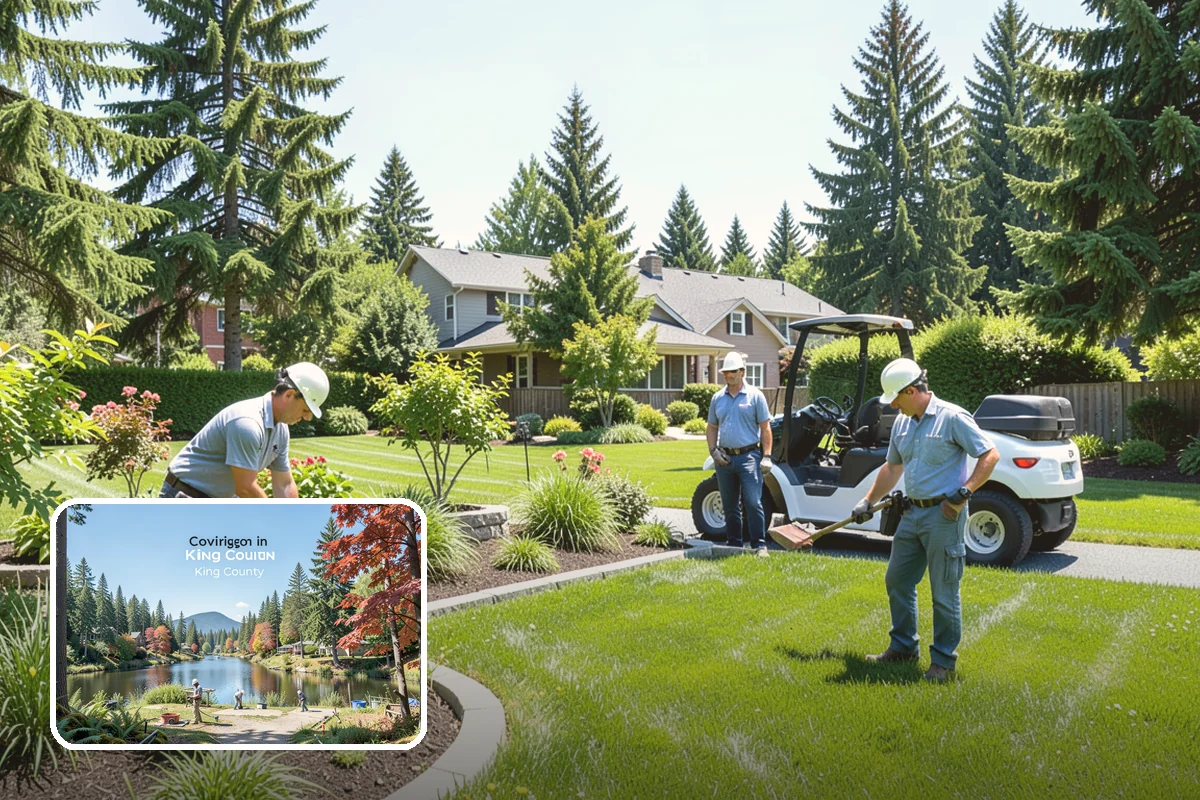 Land Clearing in Covington, King County, WA - Removes brush, trees, and debris