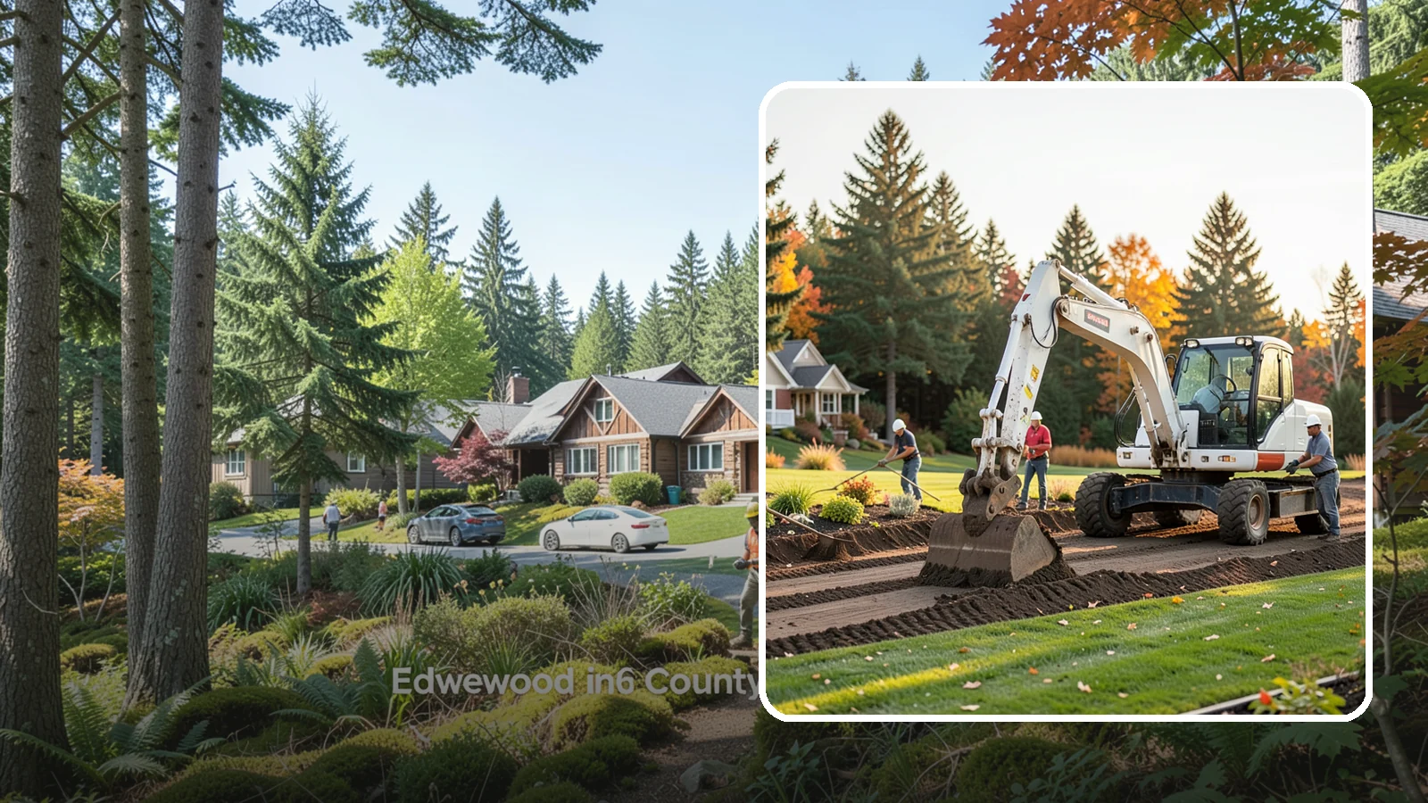 Land Clearing in Edgewood, Pierce County, WA - Complete land clearing that removes brush, trees, and debris to prepare your property for its next use.