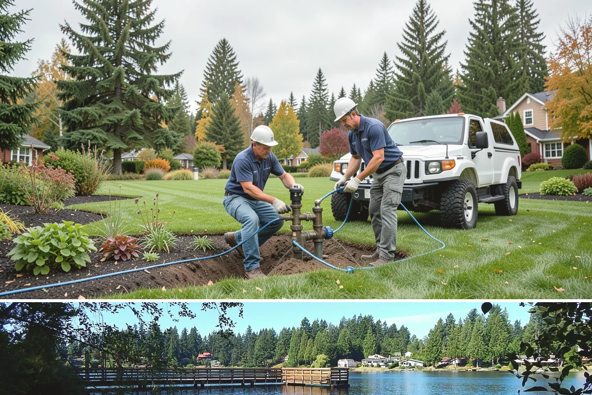 Land Clearing in Federal Way, King County, WA - Best done in drier conditions.