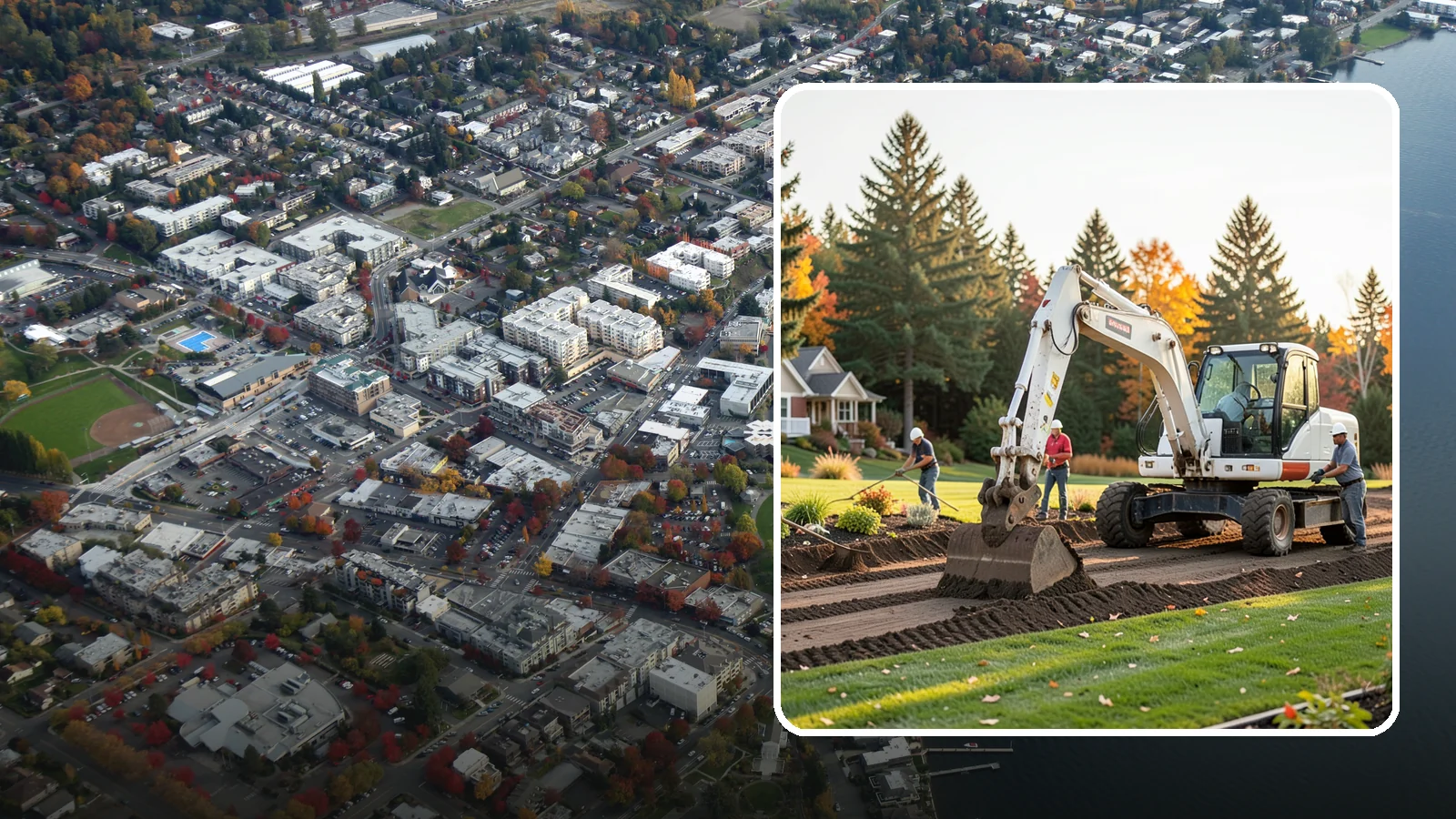 Land Clearing in Kirkland, King County, WA - Complete land clearing that removes brush, trees, and debris to prepare your property for its next use.