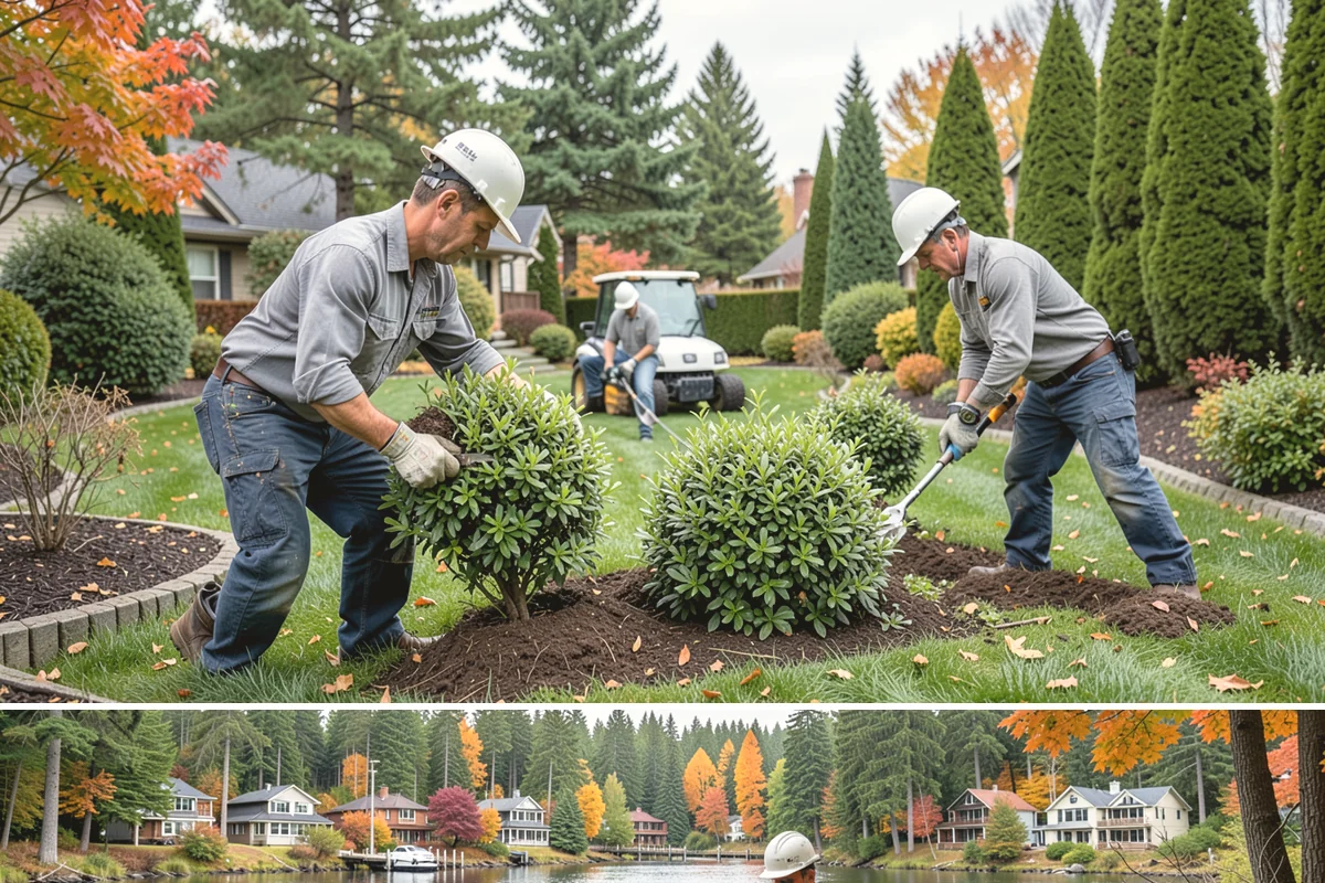 Land Clearing in La Conner, Skagit County, WA - Best done in drier conditions.