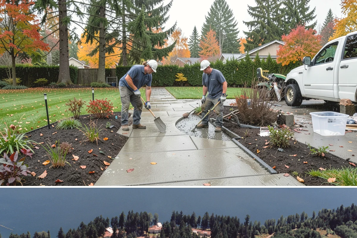 Land Clearing in Lakewood, Pierce County, WA - Best done in drier conditions.